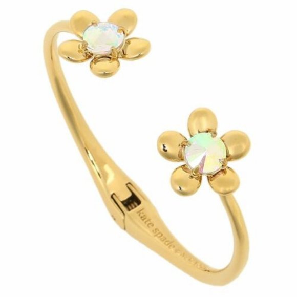 Kate Spade Goldtone Sunset Blooms Flower  Bracelet - Picture 1 of 2